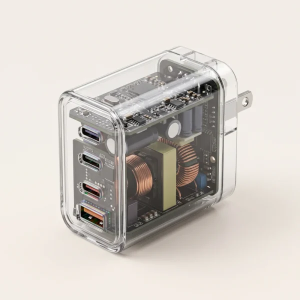 Charger GaN 65W Transparan